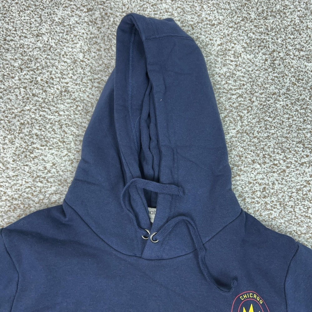Chicago Fire FC Sweatshirt Mens Small Blue MLS Soccer Fanatics Hoodie Fleece - Picture 3 of 10